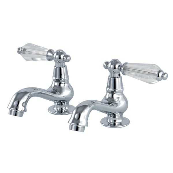 KS1101WLL Basin Tap Faucet W/ Cross Handle, Polished Chrome